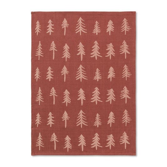 Ferm Living - Christmas Tea Towel in Cinnamon - Scandibørn