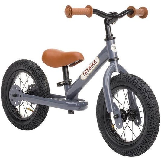 Trybike Steel 2 in 1 Balance Bike / Trike - Grey Steel - Scandibørn