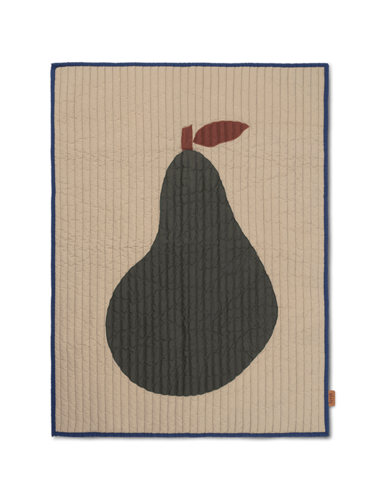 Ferm Living Pear Quilted Blanket - Sand